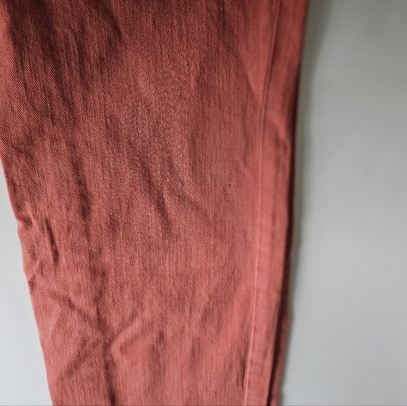 TORY BURCH Alexa Cropped Skinny Jeans Coral Pink Low Rise Stretch - Picture 16 of 16